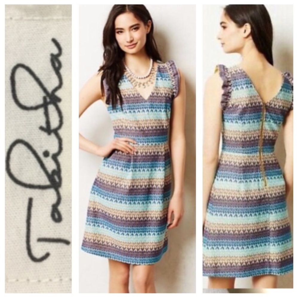 LIKE NEW!  Tabitha Teahouse dress by Anthropologie - Picture 3 of 12